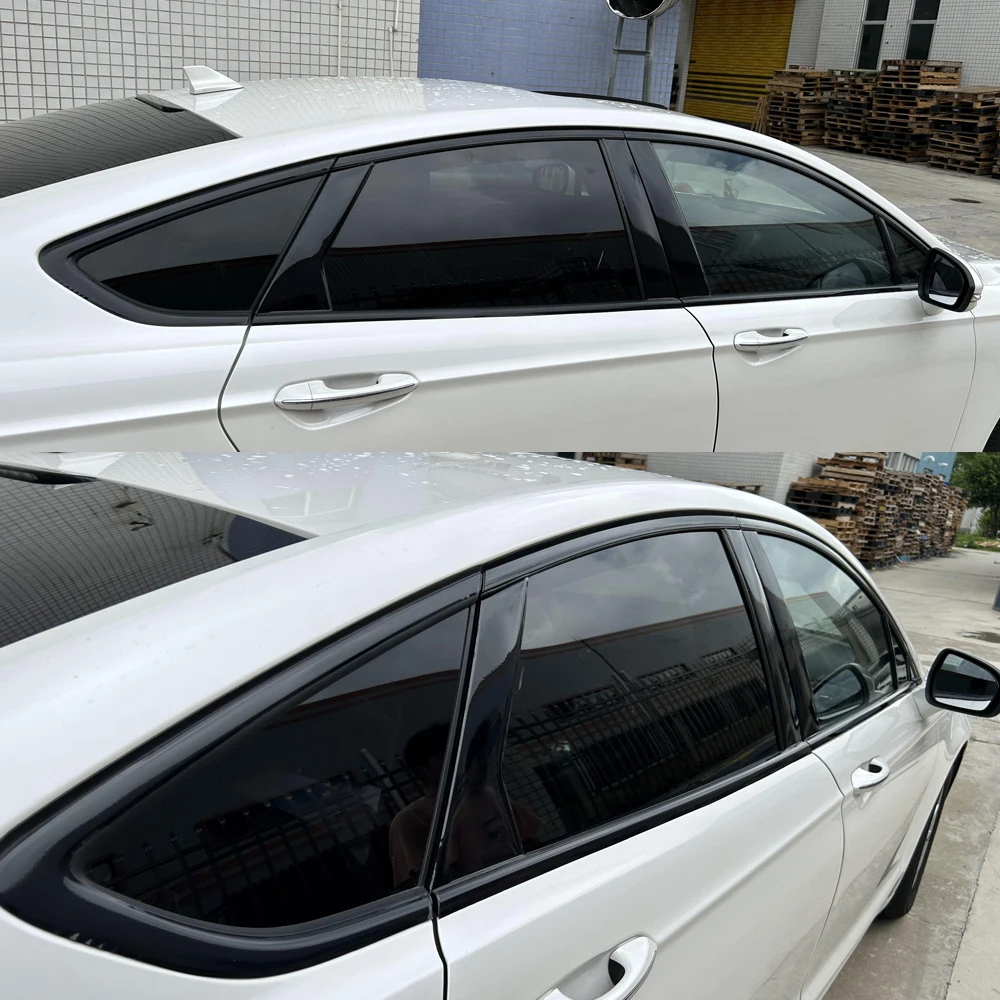 

apply to Ford Fusion 2013-2020 Sedan Window Chrome Delete Blackout ABC Pillars Glossy Black Stickers