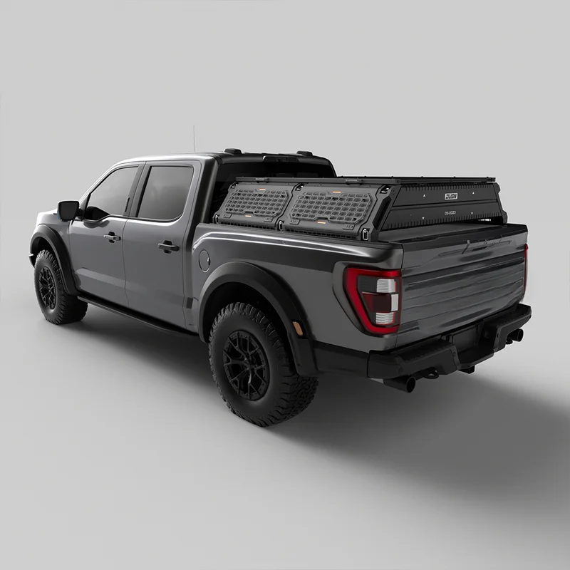 Car Accessories Heavy Duty Adjustable Aluminum Off-Road Truck Bed Cargo Rack for F150 Tacoma 5-6FT