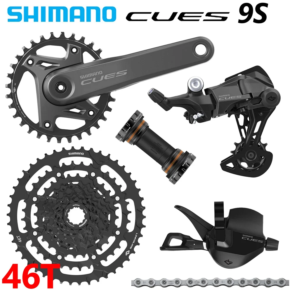 SHIMANO CUES 9S U4000 MTB Groupset 1X9 SPEED 11-41/48T Cassette