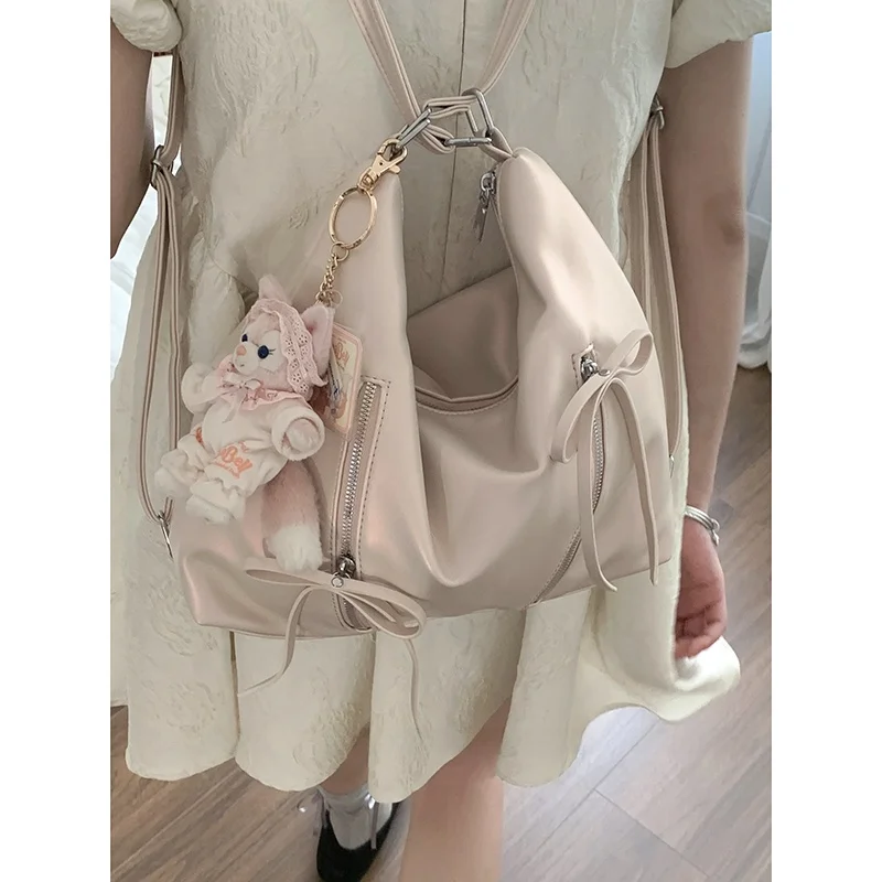 

Trendy Knot Large Capaci Casual Tote Bag Women's 2024 New Faion Double oulder Bapa Soft PU Leather