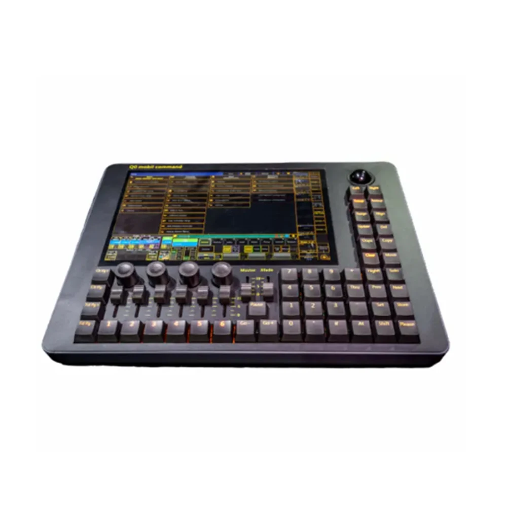 Mini Q0 Mobile Console Fader Wifi Touch Screen DMX Stage Light Controller Professional Command Wing for M2 Version 3D Software