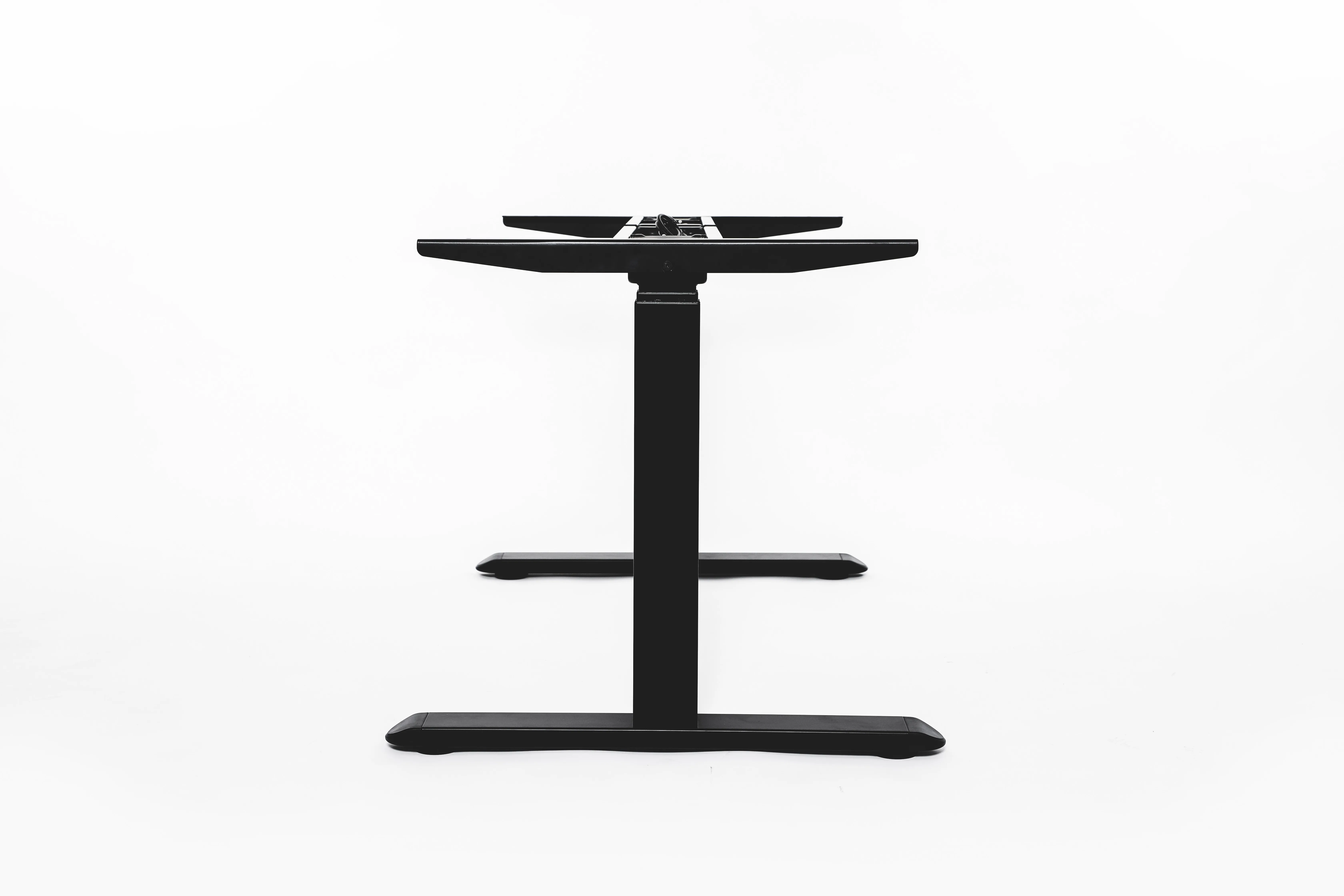 انخفاض سعر ارتفاع قابل للتعديل محرك مزدوج طاولات الألعاب السوداء مكتب محطة العمل #4