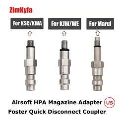 Adaptateur de Valve de Magazine HPA, à Déconnexion Rapide, Sonde de Couremplaçant Mâle US Dawn pour KJW/WE,Marui,KSC/KWA, Allergique