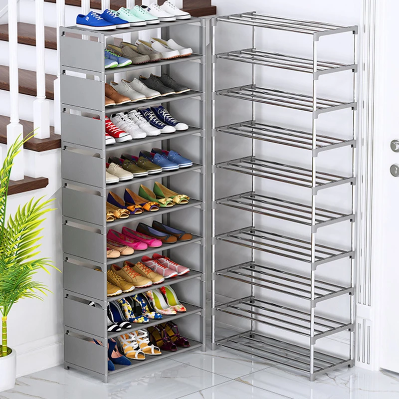Muitilayer Shoe Cabinets Thickened Iron Tube Shoe Organizer Rack Simple Assemble Shoe Rack Home Furniture Storage Cabinets