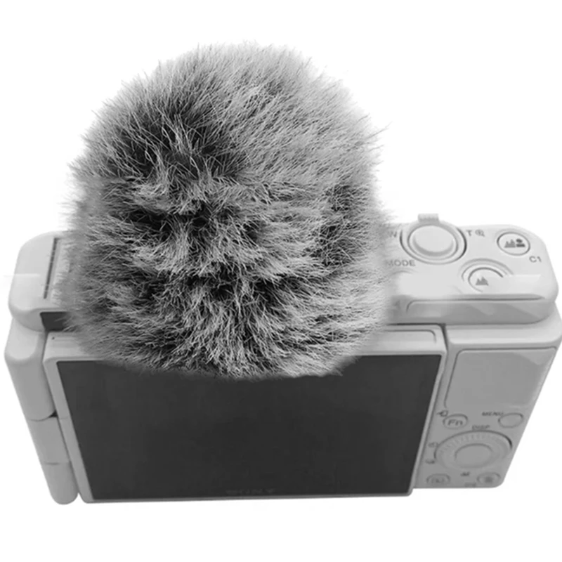 Windshield For ZV1 VLOG Mic Furry Windscreen Muff Wind Cover Perfect For Outdoor Filming Improve Recording