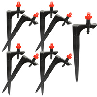 20Pcs Adjustable Misting Nozzle Irrigation Spray Nozzle Spike Watering Sprinkler for Garden Lawn Drip Emitters