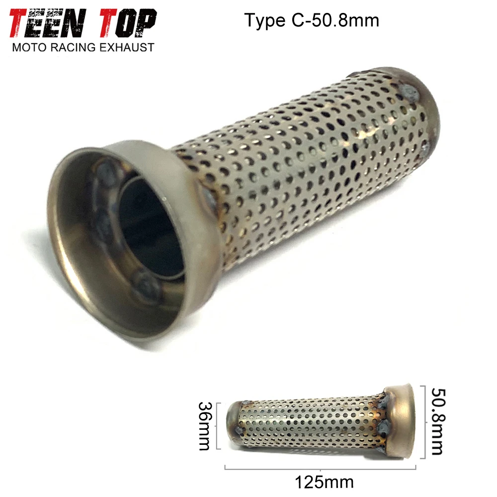 Motorcycle Universal Exhaust Muffler DB Killer 51mm/60.5mm Moto Removable Noise Eliminator Silencieux Sound Reducer