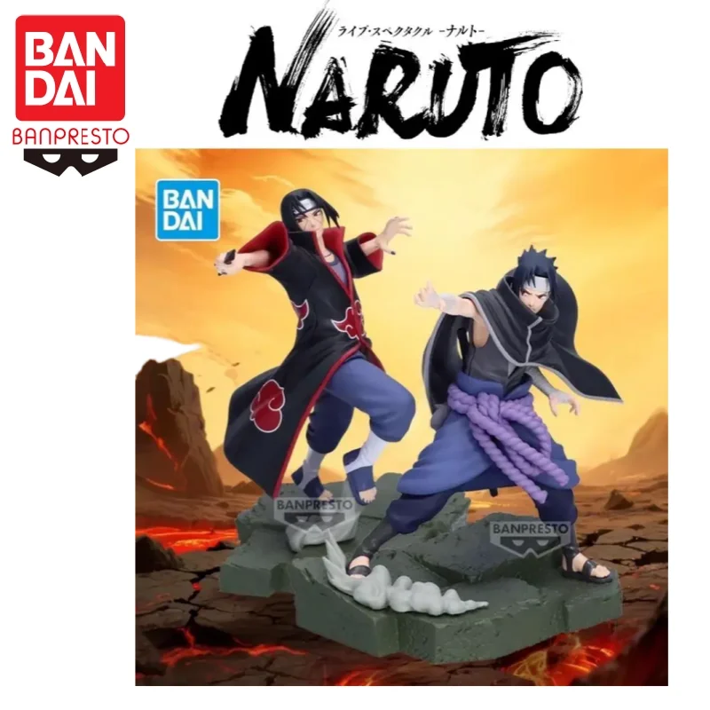 

BANDAI Banpresto NARUTO Anime Uchiha Sasuke & Itachi Combination Battle Action Figures Model Figurine Original Figuarts Toys