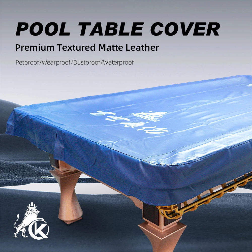 KONLLEN Heavy Duty Leatherette Billiard Pool Table Cover,Waterproof&Tearproof Cover for Pool Table