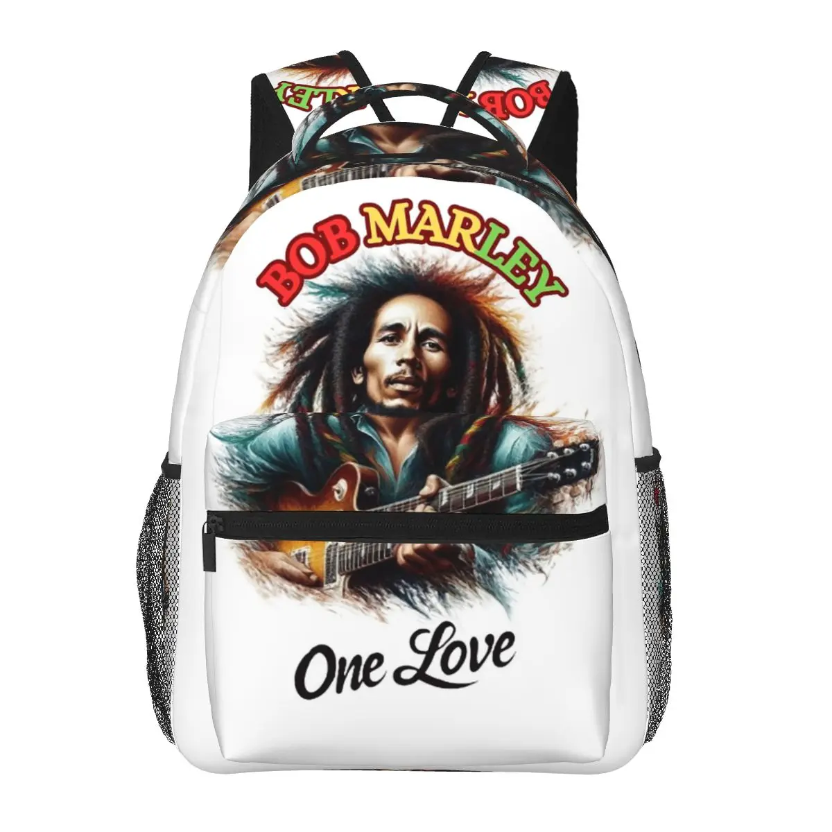 Jamaica Reggae Rock Bob Marley Backpacks Boys Girls Bookbag Students School Bags Kids Rucksack Shoulder Bag Large Capacity