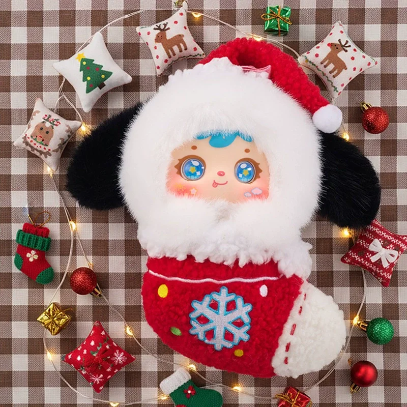 Nuovo MINISO Samuel Joyful Notte Di Natale Peluche Cieco Scatola Bambola Carino Figura Bambola Sorpresa Regali Di Natale Vacanza Cieco Scatola Giocattoli