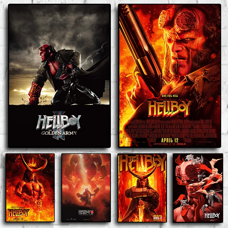 Movie TV Hellboy Wall Art Decor Print Posters Home Decoration Canvas For Living Room Picture Painting Poster