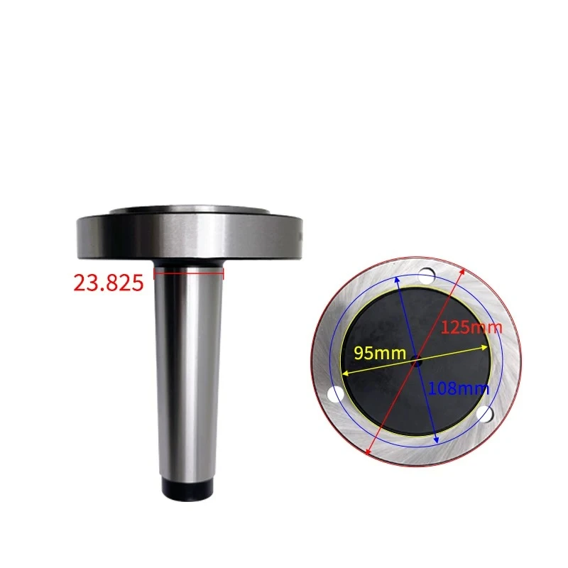 Lathe Chuck Adapter 125 Chuck Flange Morse Taper Flange Shank Adapter Flange Fix Type MT2 MT3 For Lathe Chuck 125MM