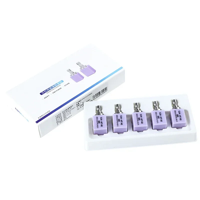 cerámica de vidrio Dental C14 CAD/CAM, bloques de disilicato de litio, materiales de translucidez para sistema Sirona, 5 piezas,bloques disilicato