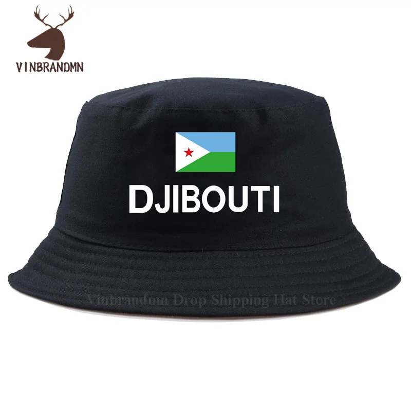 2022 hot sale fashion Djibouti Flag men women bucket hat summer outdoor visor baseball cap 100% cotton hip hop cool fishing hats