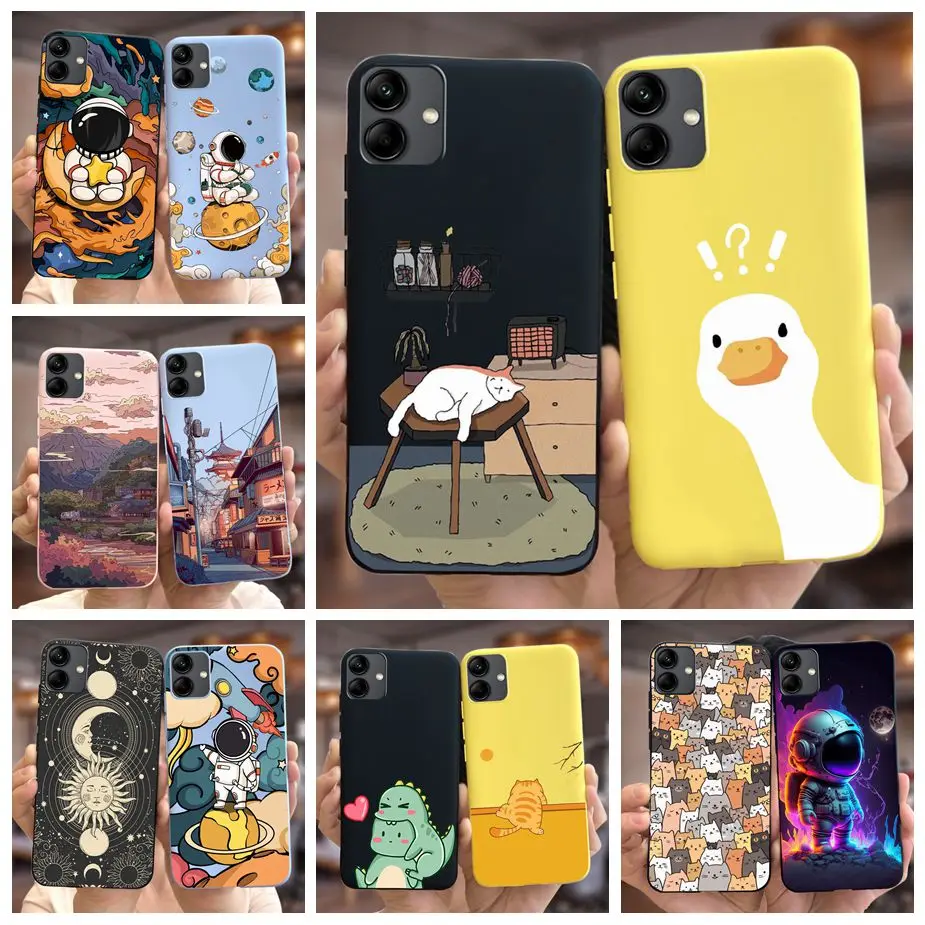 For Samsung Galaxy A04 A04e Case New Fashion Cartoon Painted Cover Soft TPU Phone Case For Samsung A04 A 04 s Galaxy A04s Bumper