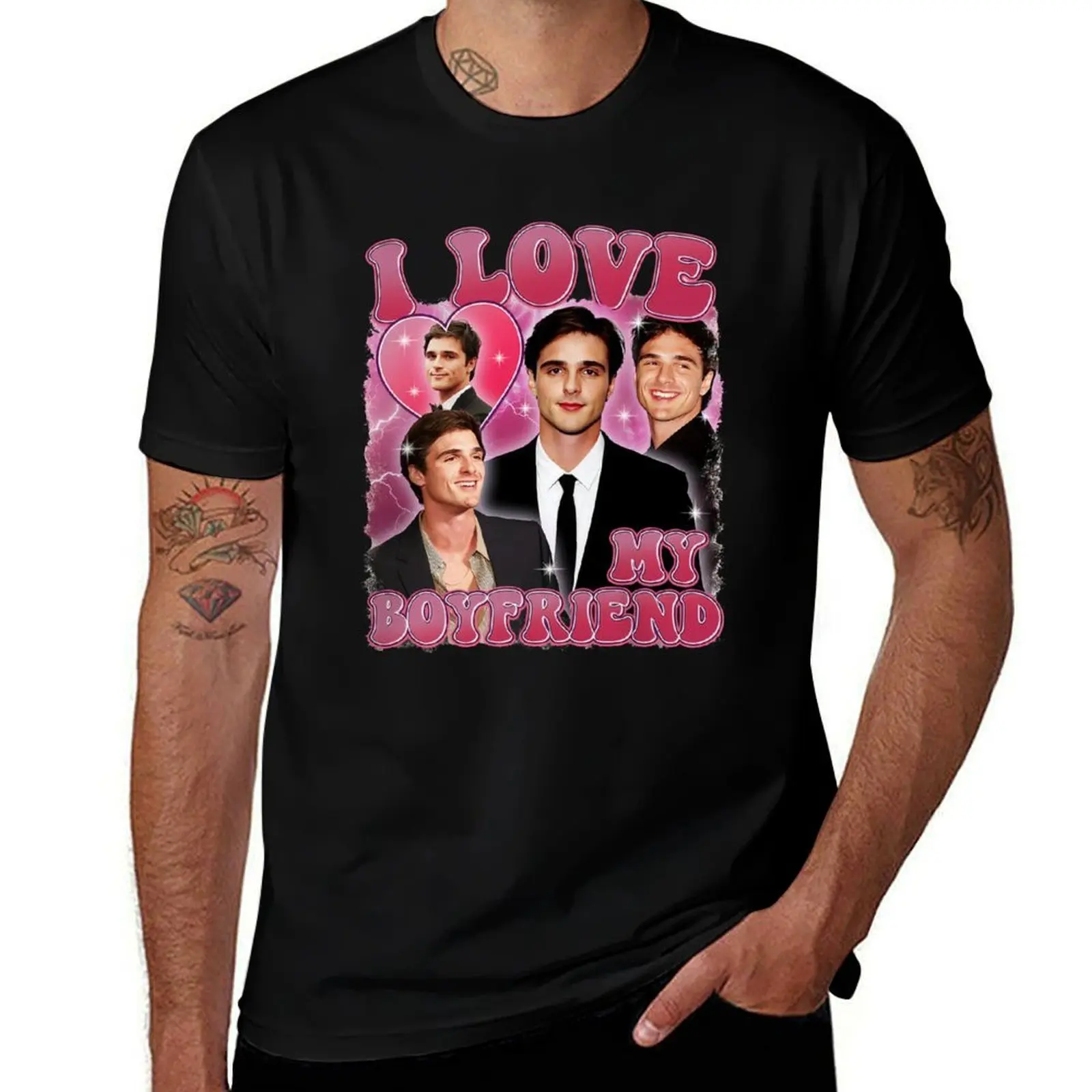 

t t t Love man shirt I T-Shirt My shirt man Jacob designer essential Elordi shirt Boyfriend graphic