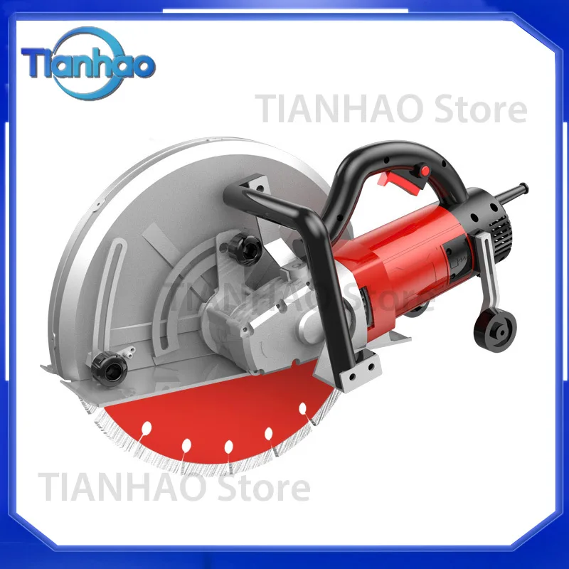5500W Single Chip Slotting Machine for Circular Saw 400mm for Road Stone Door Wall and Window Multi-function Electric Cutting