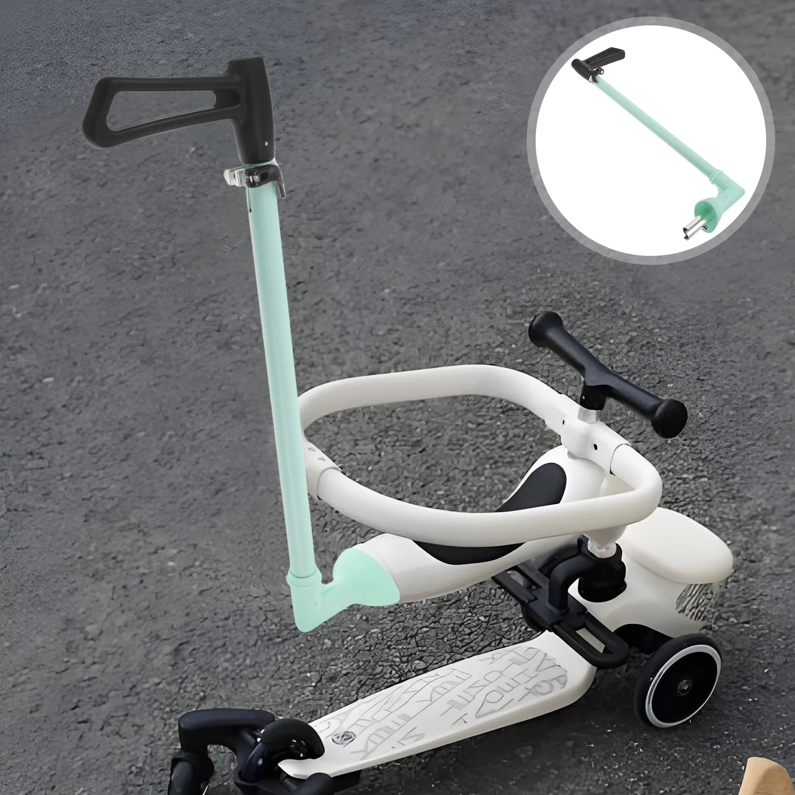 

Folding Scooter Push Rod Plastic Baby Stroller Handle Grip Replacement Repair Parts Universal Push Car Accessories Stroller