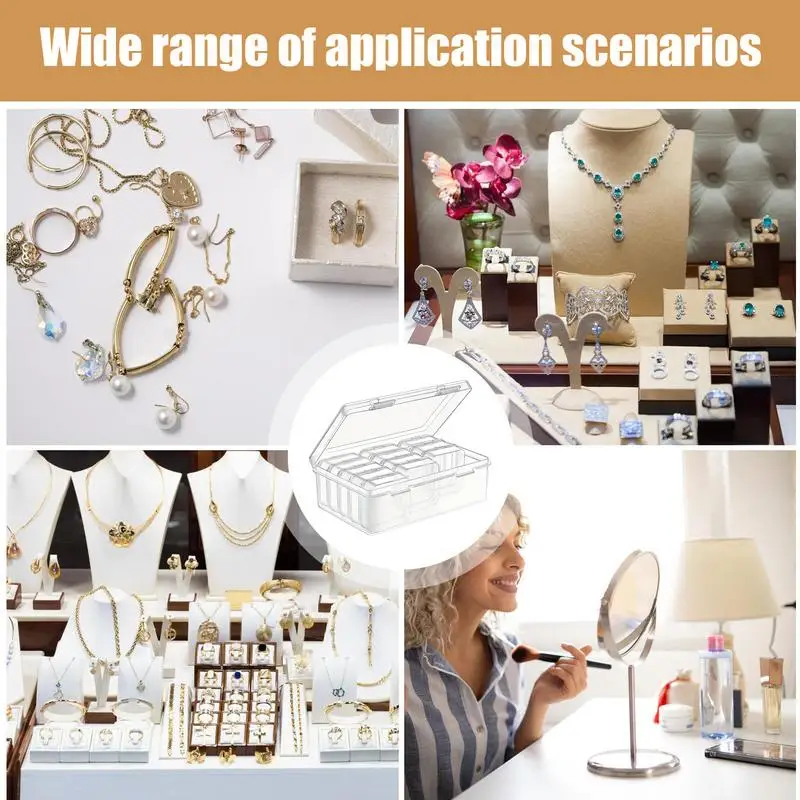 Органайзер для бусин, 15 сеток, маленькие прозрачные пластиковые бусины, аксессуары для дизайна ногтей, контейнер для художественного ремесла, бисер, ювелирные изделия, настольная коробка для хранения Органайзер для бусин, 15 сеток, маленькие прозрачные пластиковые бусины, аксессуары для дизайна ногтей, контейнер для художественного ремесла, бисер, ювелирные изделия, настольная коробка для хранения