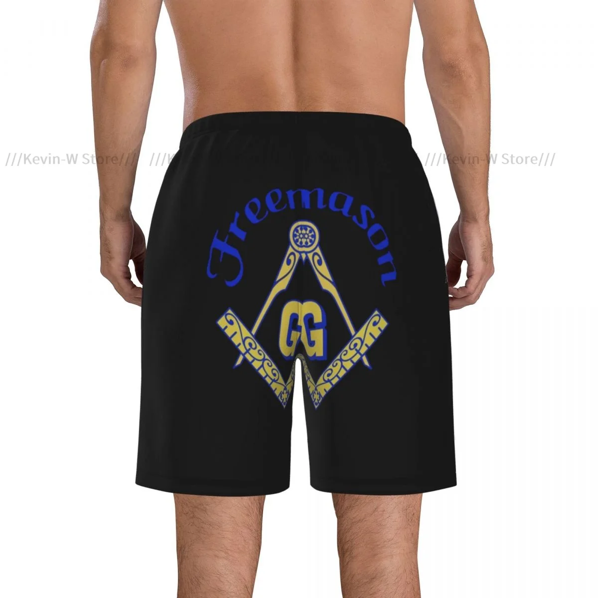 Mens Quick-drying Beachwear Represents Freemasonry Swimsuit Men 2022 Bathing Suit Summer Men's Swimwear