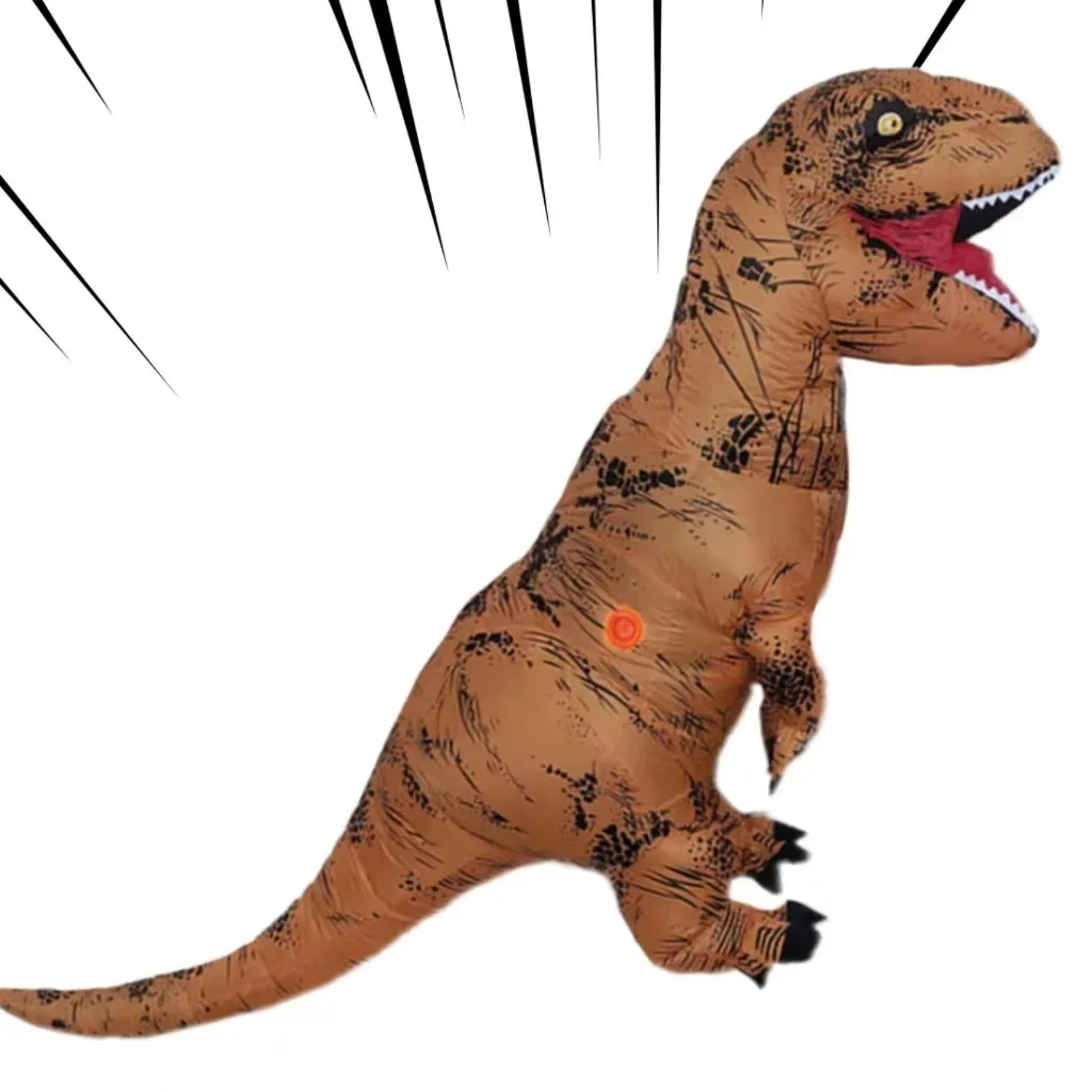 Disfraz inflable de dinosaurio de T-REX, disfraces de fiesta, disfraz de mascota elegante de Anime, disfraz de Halloween para niños y adultos, traje de dibujos animados de dinosaurio