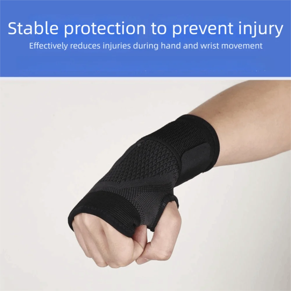 Wrist Rest Adjustable Strap Wristband Breathable Design Elastic Compression Wrist Protector Palm Guard Wrist Brace Weightlifting