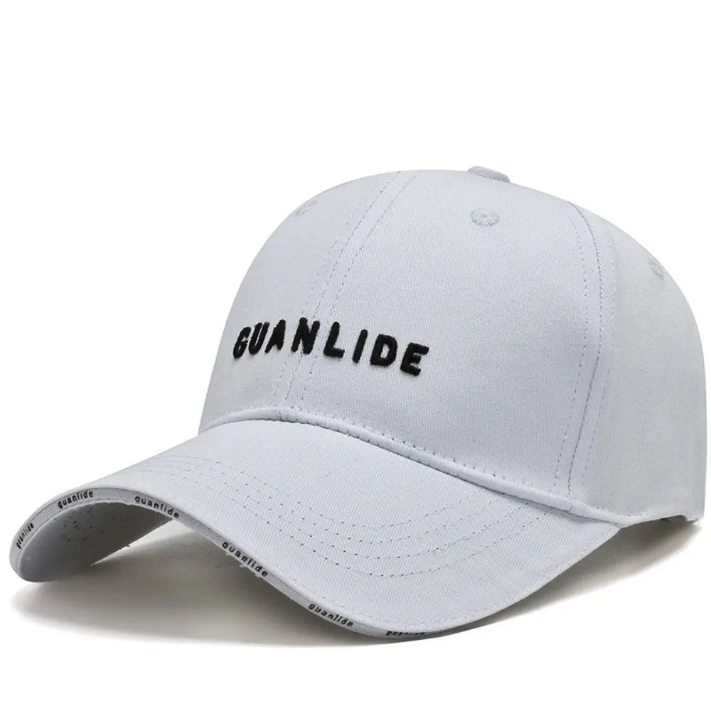 

Casual Adjustable Baseball Cap Soft Top Breathable Peaked Cap Embroidered Design Wide Brim Cap for Spring Summer Season