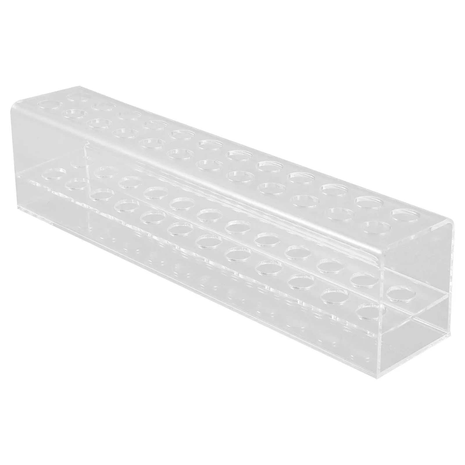 Homoyoyo Portapenne trasparente a 24 slot, organizer da scrivania a 2 livelli per penne, matite, pennelli per trucco, forniture per ufficio e casa