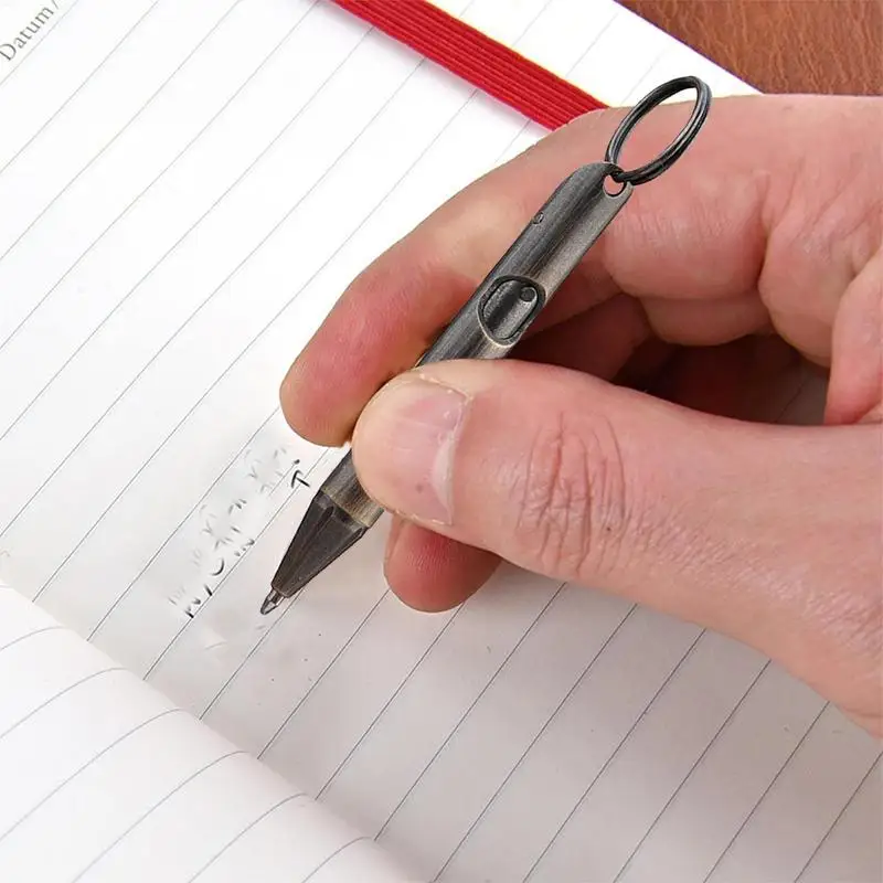 Click Pens Многофункциональная ручка для письма Профессиональная карманная латунная шариковая ручка Многофункциональная ручка для письма Брелок для бизнеса