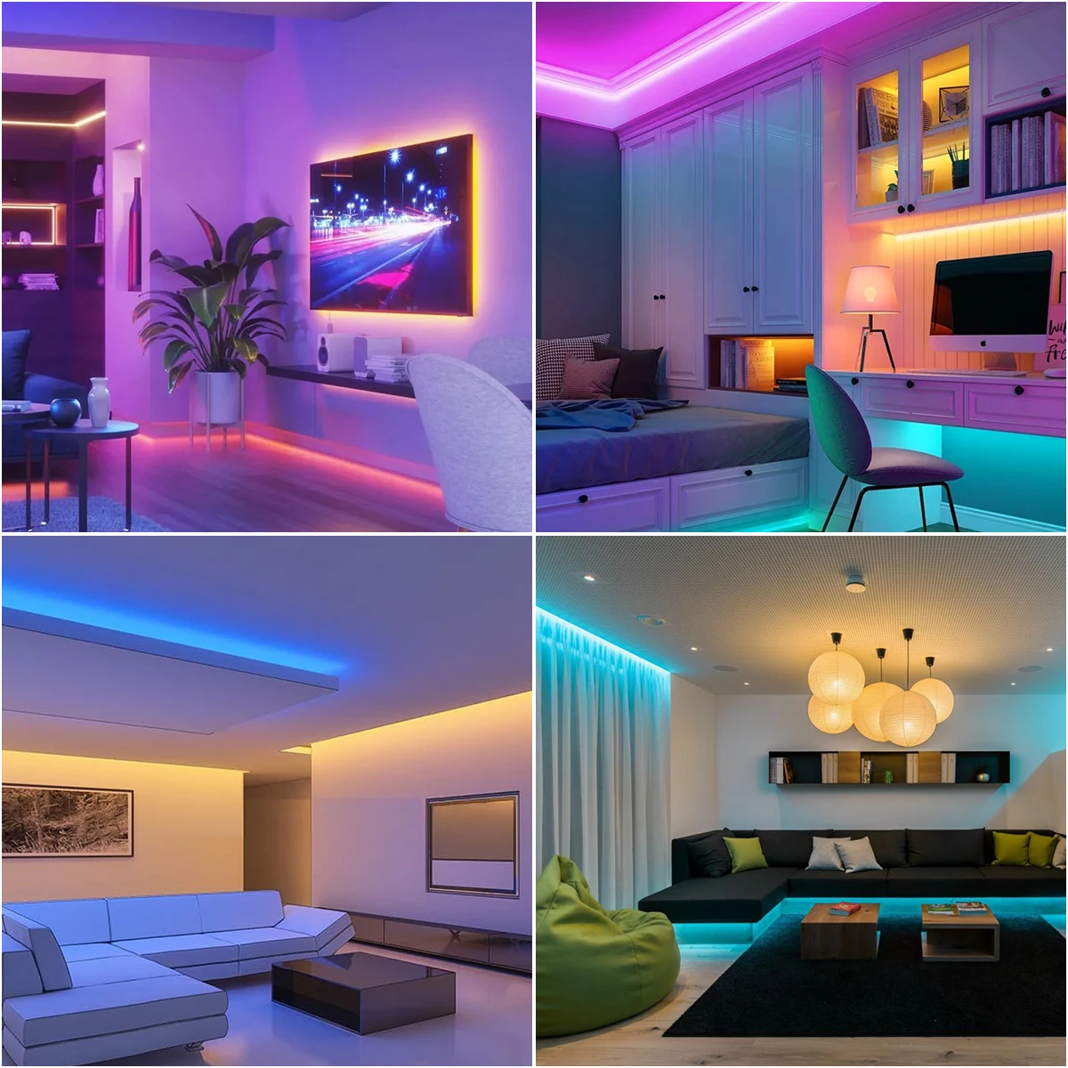 Christmas Light 24V RGB LED Strip Lighting 3535 Bluetooth WiFi Dimmable Home Room Decoration Bulbs Wall Cabinet Lamp