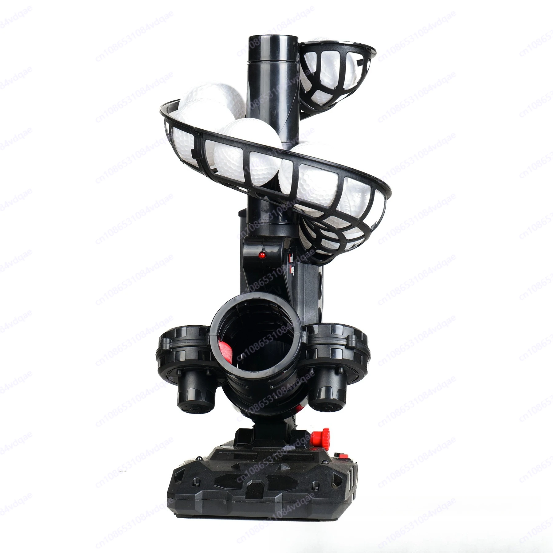 Portable Tennis Ball Launcher Machine, Adjustable Spin Angle Automatic Serving Trainer for Tennis Practice