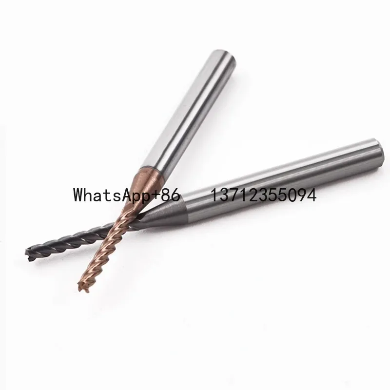 

HRC60 Tungsten Steel Carbide Extended Deep Groove Milling Cutter 1/2/2.5 Blade Length 6/8/10/12/15 Aluminum/Steel Tools
