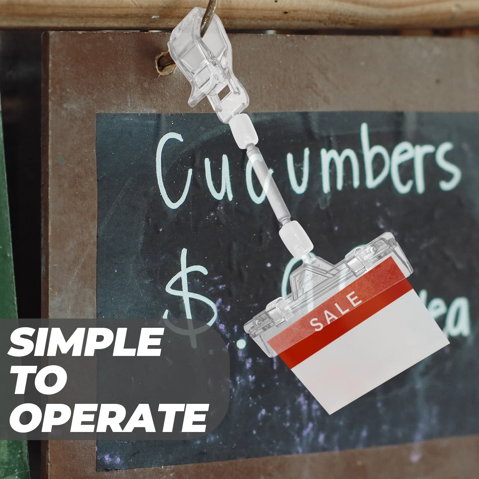 10 قطعة شارة السعر ملصق كليب واضح للتدوير حامل علامة لسوبر ماركت متجر بيع بالتجزئة عرض قطب البضائع كليب #3