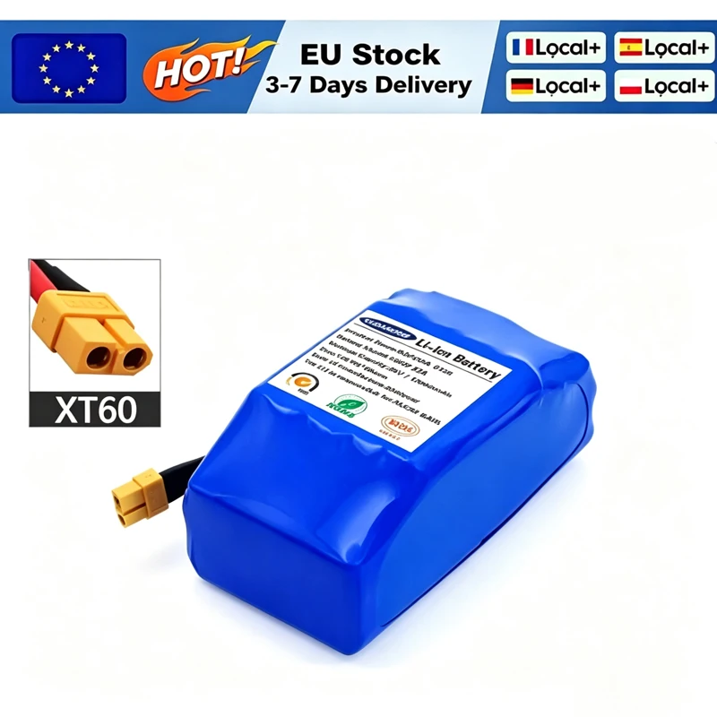 Pacco batteria agli ioni di litio 10S2P 36V 12000mAh con BMS integrato per monopattino elettrico autobilanciante, hoverboard e monociclo