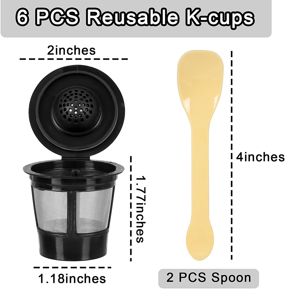 Reusable K Cups for Keurig,Universal Refillable Kcups Coffee Filters for K-Supreme and K-Supreme Plus for Keurig 1.0&2.0