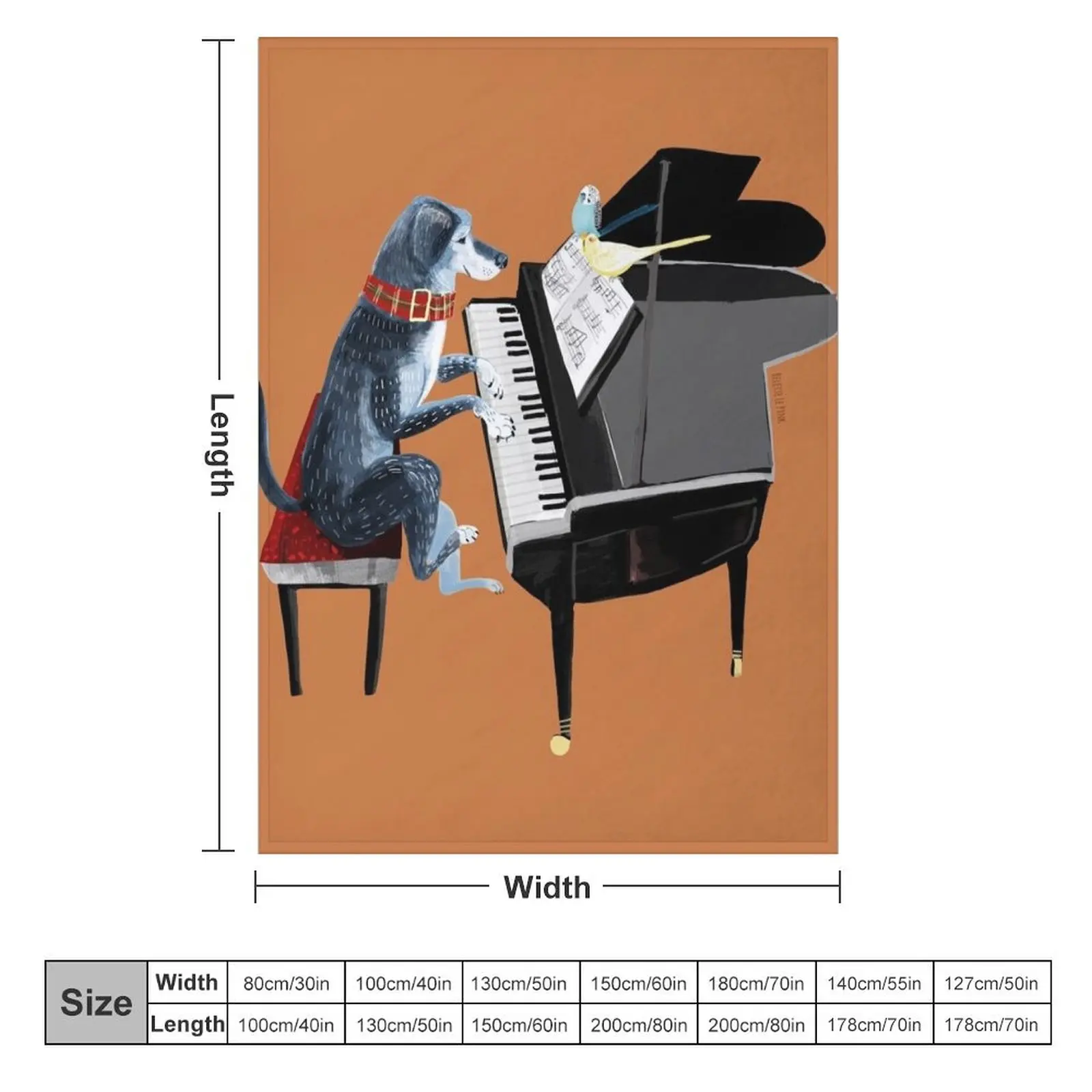 Piano lesson with Angel Throw Blanket Luxury St warm winter warm for winter Blankets