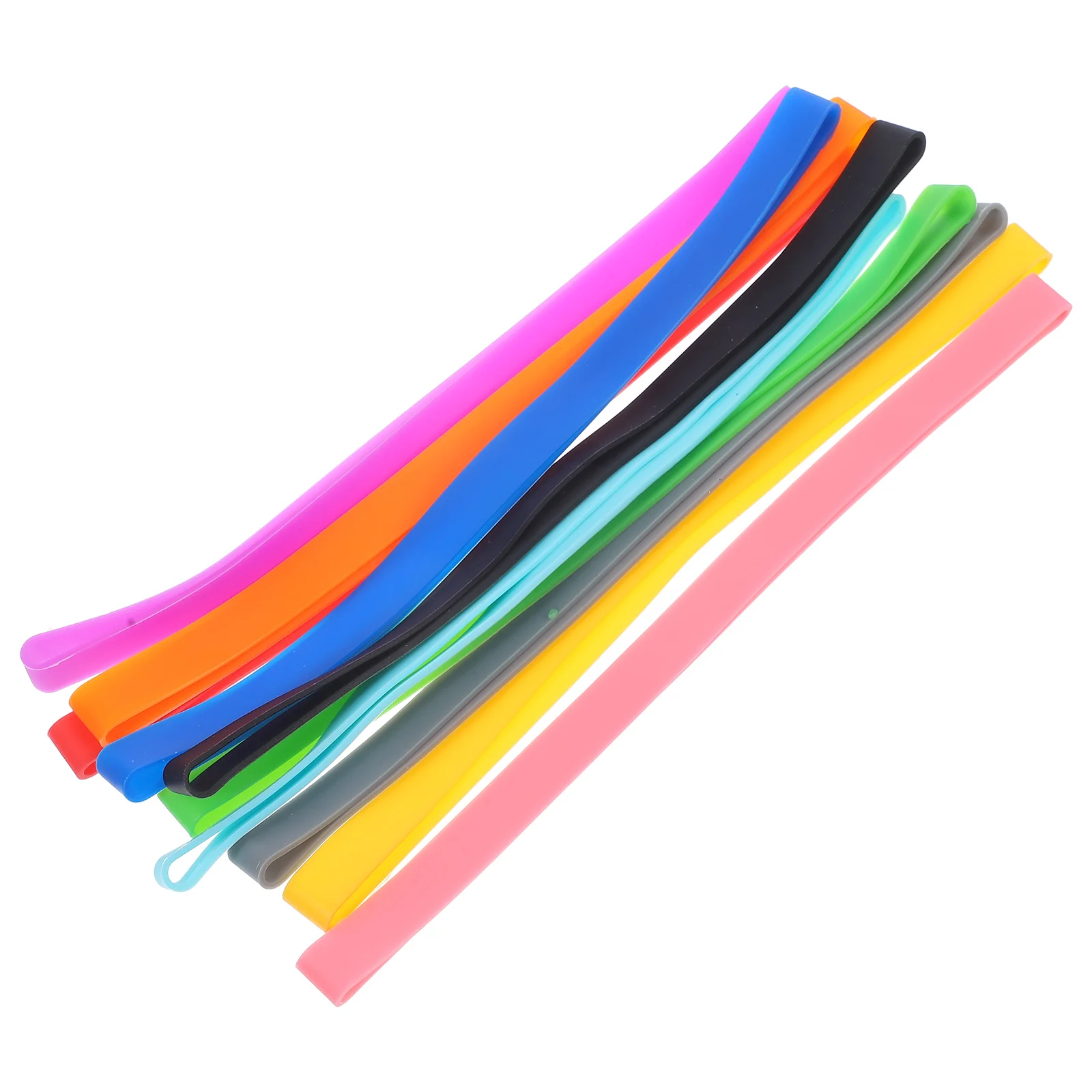 

10 Pcs Wire Ties Clear Hair Elastic Bands Rubber Pen Container Fixing