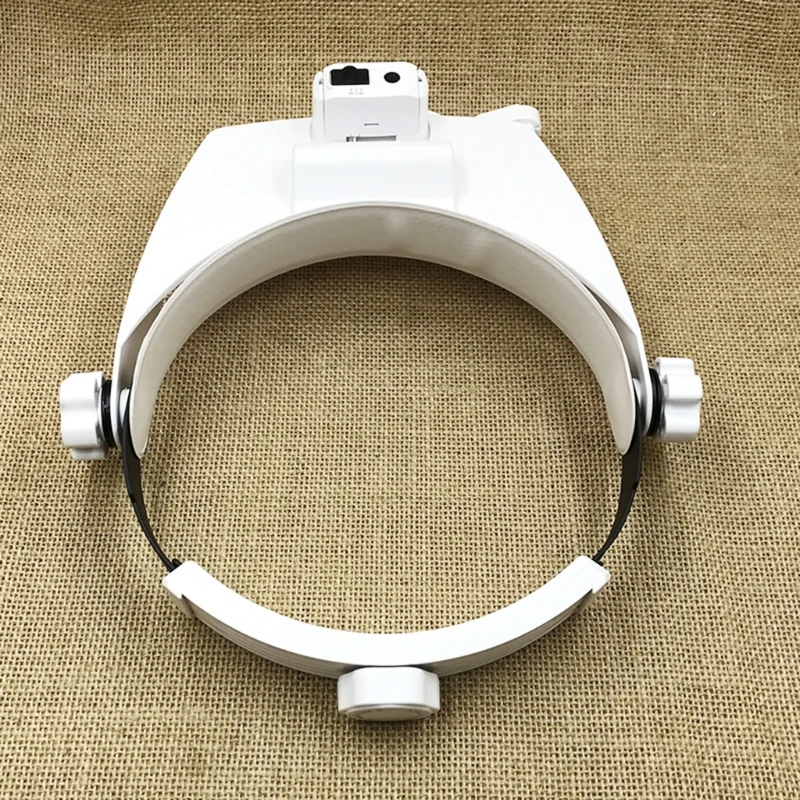 1.5X 3X 9.5X 11X Headband Magnifier, Head Mount  Glass with LED Light for Close Work Jewelers Loupe