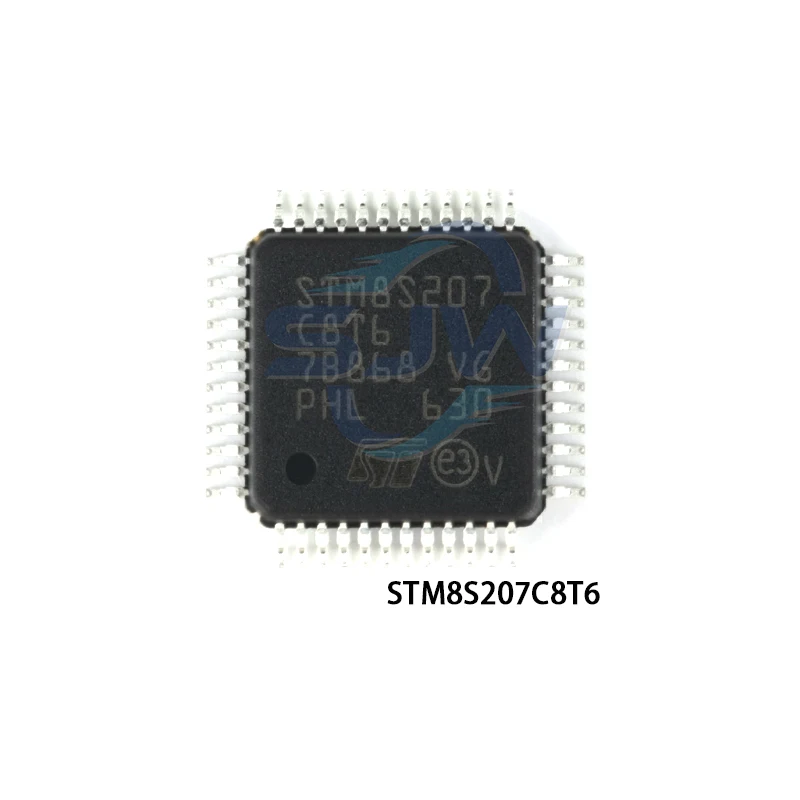 STM8S207C6T6 STM8S207C8T6 STM8S207CBT6 STM8S208C6T6 STM8S208C8T6 LQFP48 8-bit microcontroller chip