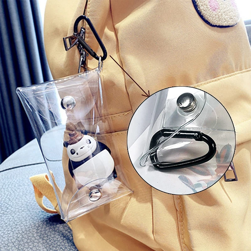 Transparent Coin Purse PVC Clear Mini Female Purses Women Girls Key Lipstick Earphone Coin Storage Bags Wallet Pouch Card Holder