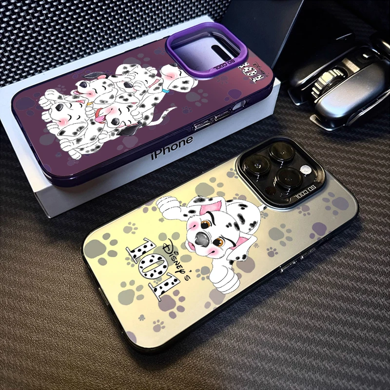 101 Dalmatians For Apple iPhone 15 14 13 12 11 XS XR X Pro Max Plus Colorful Silver Funda Phone Case