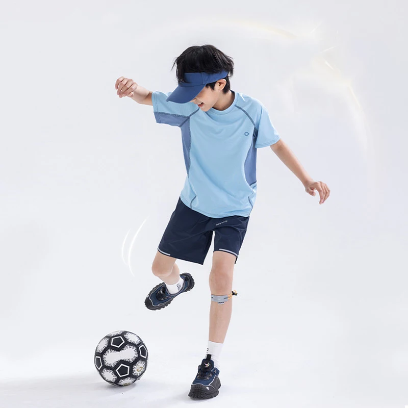 

Boys' Sports Set Summer 2025 New Quick drying Two piece Sets Girls' Short sleeve Shorts Sports Exercise Children's Clothing