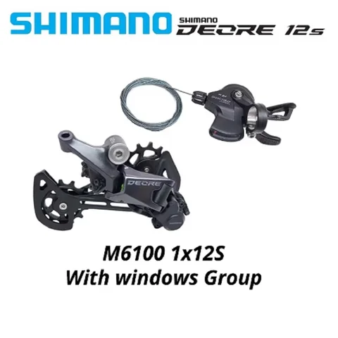 SHIMANO DEORE M6100 12s Groupset SL M6100 SHIFT LEVER RD M6100 SGS REAR DERAILLEUR 12 Speed 12V SHIFTER SWTICH Basic M7100 M8100