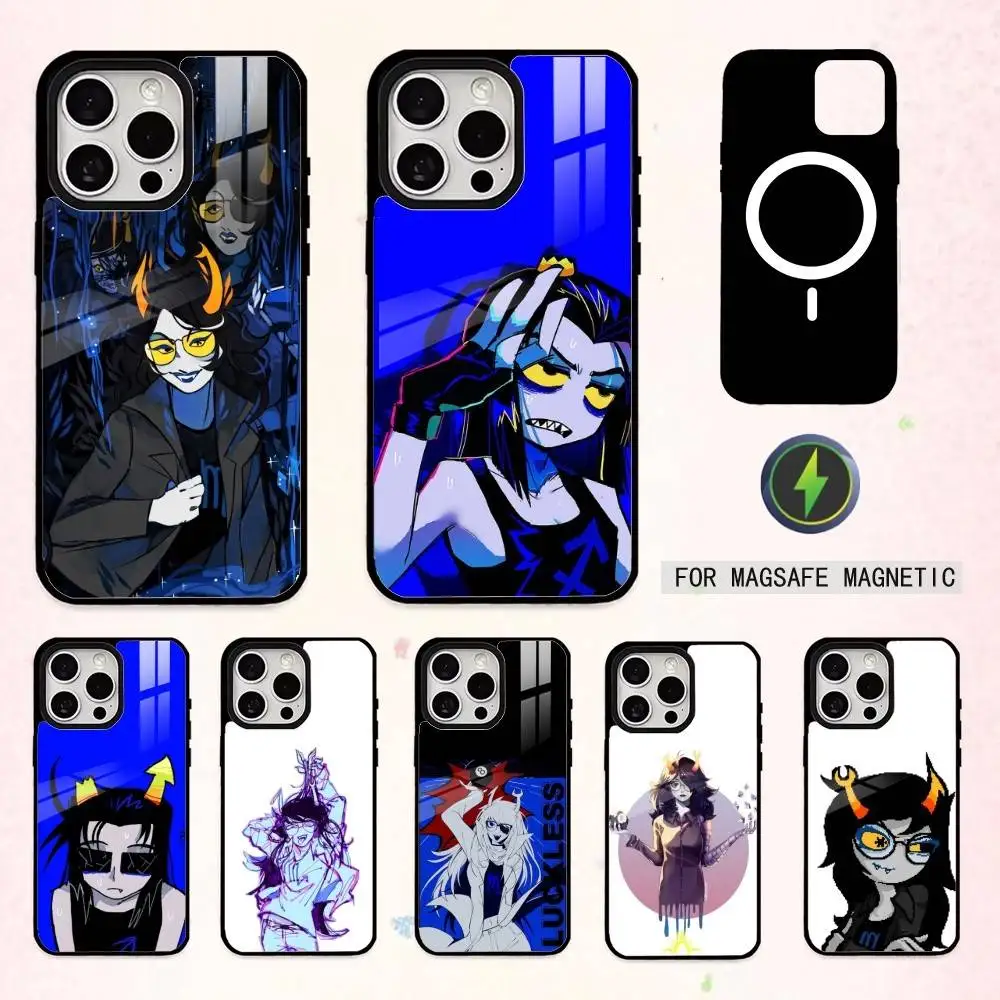 

H-Homestuck V-Vriska Serket Phone Case For iPhone17,16,15,14,13,12,11 Plus,Pro Max Magnetic For Magsafe Wireless Charging