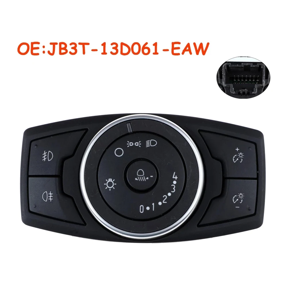 Car Headlight Fog Light Lamp Control Switch for MONDEO MK5 2014-2019 DG9T-13D061- JB3T-13D061-EAW JB3T13D061EAW