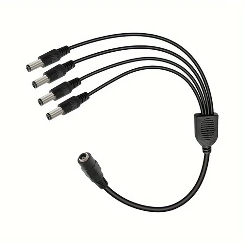 Imagen 1 del producto Cable divisor de corriente CC 1 hembra a 2/4/8 macho Adaptador en forma de Y con salida de 12 V Conector de 5,5 mm x 2,1 mm para cámaras