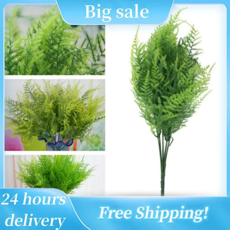 Stems Artificial Plants Asparagus Fern Plastic Ferns Green Leaves Fake Flower Wedding Office Home Ornaments Table Decorations