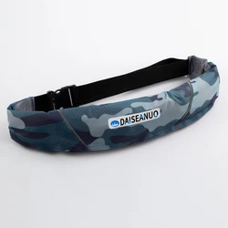 Daiseanuo Auto Inflatable Fishing Vest Life Jacket Belt with Pocket Sea PFD Manual Inflatable Buoyancy Waist Bag for Boating