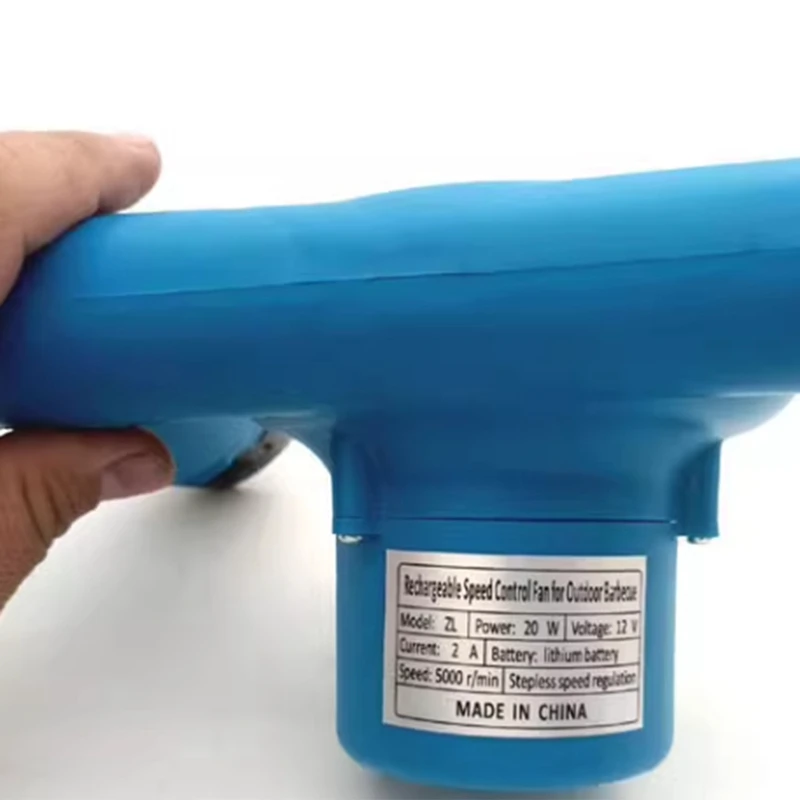 Ventilador de barbacoa portátil, soplador de aire Turbo para parrilla, 5000R, 5000MA, recargable para estufa de fuego, enchufe estadounidense